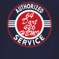 Authorized Service 1964 DODGE DART 426 HEMI Dark T Shirt