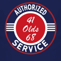 Authorized Service 1941 Oldsmobile Olds 68 Dark T Shirt