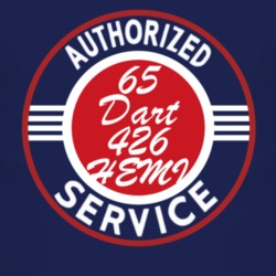 Authorized Service 1965 DODGE DART 426 HEMI Dark T Shirt