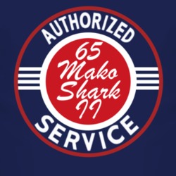 Authorized Service 1965 Chevy Mako Shark II Dark T Shirt