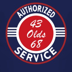 Authorized Service 1943 Oldsmobile Olds 68 Dark T Shirt