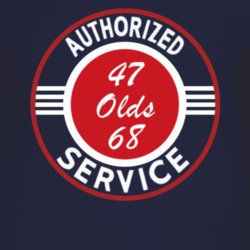 Authorized Service 1947 Oldsmobile Olds 68 Dark T Shirt