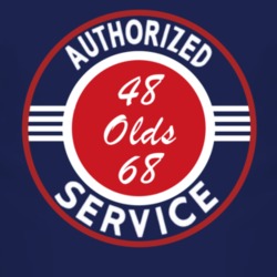 Authorized Service 1948 Oldsmobile Olds 68 Dark T Shirt
