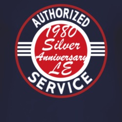Authorized Service 1980 CJ 5 Silver Anniversary LE Dark T Shirt