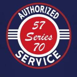 Authorized Service 1957 Cadillac Series 70 Dark T Shirt