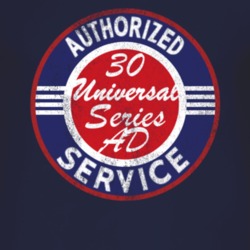 Authorized Service 1930 Chevy Universal Series AD Distressed Look Dark
