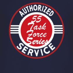 Authorized Service 1955 Chevy Task Force Series Dark T Shirt