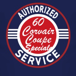 Authorized Service 1960 Chevy Corvair Coupe Speciale Dark T Shirt