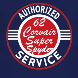 Authorized Service 1962 Chevy Corvair Super Spyder Dark T Shirt
