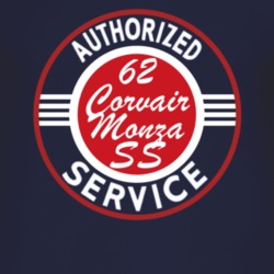 Authorized Service 1962 Chevy Corvair Monza SS Dark T Shirt