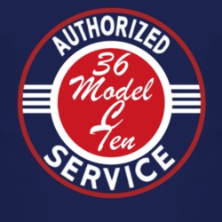 Authorized Service 1936 Model C Ten Dark T Shirt