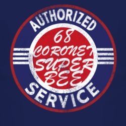 Authorized Service 1968 DODGE CORONET SUPER BEE Distressed Look Dark T
