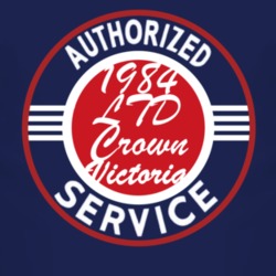 Authorized Service 1984 LTD Crown Victoria Dark T Shirt
