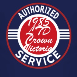 Authorized Service 1985 LTD Crown Victoria Dark T Shirt