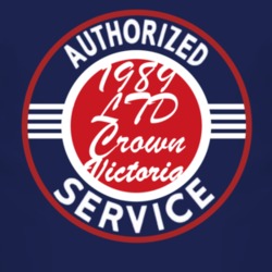 Authorized Service 1989 LTD Crown Victoria Dark T Shirt