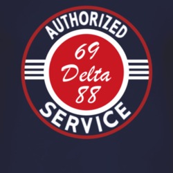 Authorized Service 1969 Oldsmobile Delta 88 Dark T Shirt