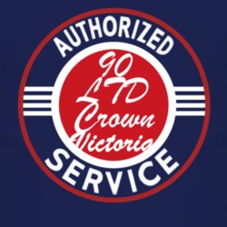 Authorized Service 1990 LTD Crown Victoria Dark T Shirt
