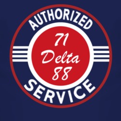 Authorized Service 1971 Oldsmobile Delta 88 Dark T Shirt