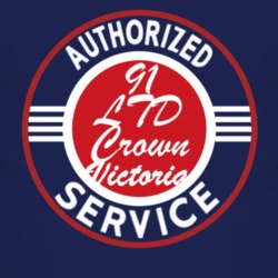 Authorized Service 1991 LTD Crown Victoria Dark T Shirt