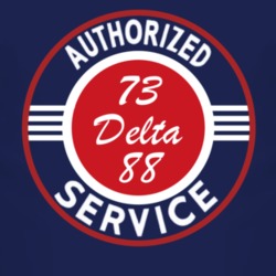 Authorized Service 1973 Oldsmobile Delta 88 Dark T Shirt