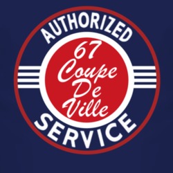 Authorized Service 1967 Cadillac Coupe De Ville Dark T Shirt