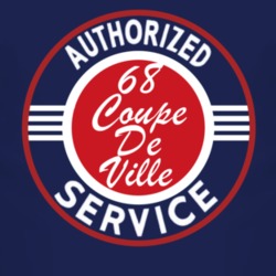 Authorized Service 1968 Cadillac Coupe De Ville Dark T Shirt