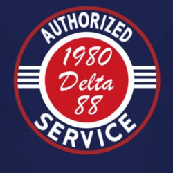 Authorized Service 1980 Oldsmobile Delta 88 Dark T Shirt
