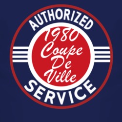 Authorized Service 1980 Cadillac Coupe De Ville Dark T Shirt