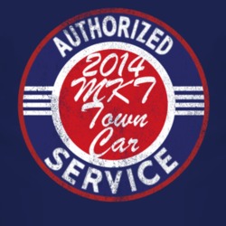 Authorized Service 2014 Lincoln MKT Town Car Distressed Look Dark T Sh