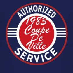 Authorized Service 1983 Cadillac Coupe De Ville Dark T Shirt