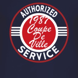 Authorized Service 1987 Cadillac Coupe De Ville Dark T Shirt