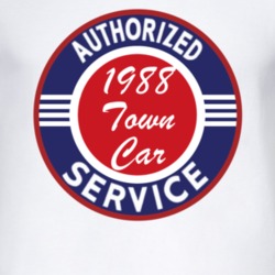 Authorized Service 1988 Lincoln Town Car T Shirt
