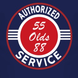 Authorized Service 1955 Oldsmobile Olds 88 Dark T Shirt