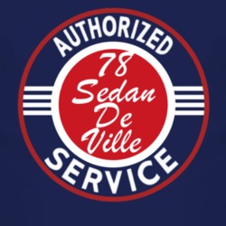 Authorized Service 1978 Cadillac Sedan De Ville Dark T Shirt