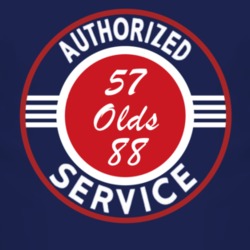 Authorized Service 1957 Oldsmobile Olds 88 Dark T Shirt