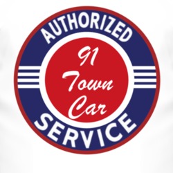 Authorized Service 1991 Lincoln Town Car T Shirt
