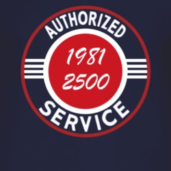 Authorized Service 1981 Chevy 2500 Dark T Shirt
