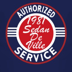 Authorized Service 1981 Cadillac Sedan De Ville Dark T Shirt
