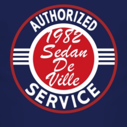 Authorized Service 1982 Cadillac Sedan De Ville Dark T Shirt