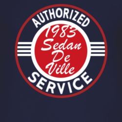 Authorized Service 1983 Cadillac Sedan De Ville Dark T Shirt
