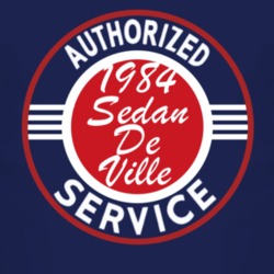 Authorized Service 1984 Cadillac Sedan De Ville Dark T Shirt