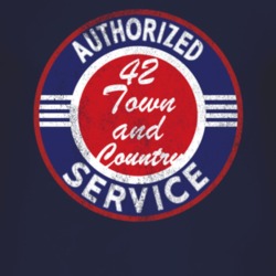 Authorized Service 1942 Chrysler Town and Country Distressed Look Dark