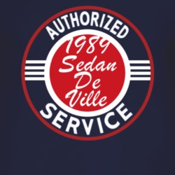Authorized Service 1989 Cadillac Sedan De Ville Dark T Shirt