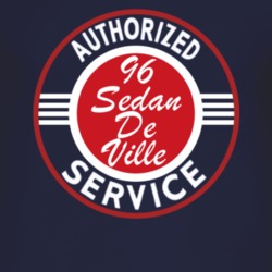 Authorized Service 1996 Cadillac Sedan De Ville Dark T Shirt