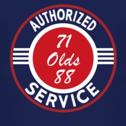Authorized Service 1971 Oldsmobile Olds 88 Dark T Shirt