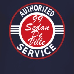 Authorized Service 1999 Cadillac Sedan De Ville Dark T Shirt