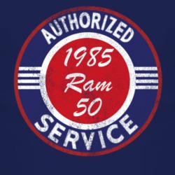Authorized Service 1985 Dodge Ram 50 Distressed Look Dark T Shirt