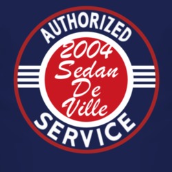 Authorized Service 2004 Cadillac Sedan De Ville Dark T Shirt