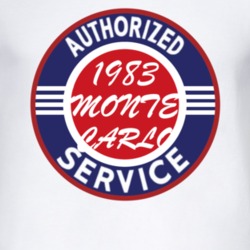 Authorized Service 1983 CHEVROLET MONTE CARLO T Shirt
