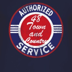 Authorized Service 1948 Chrysler Town and Country Distressed Look Dark